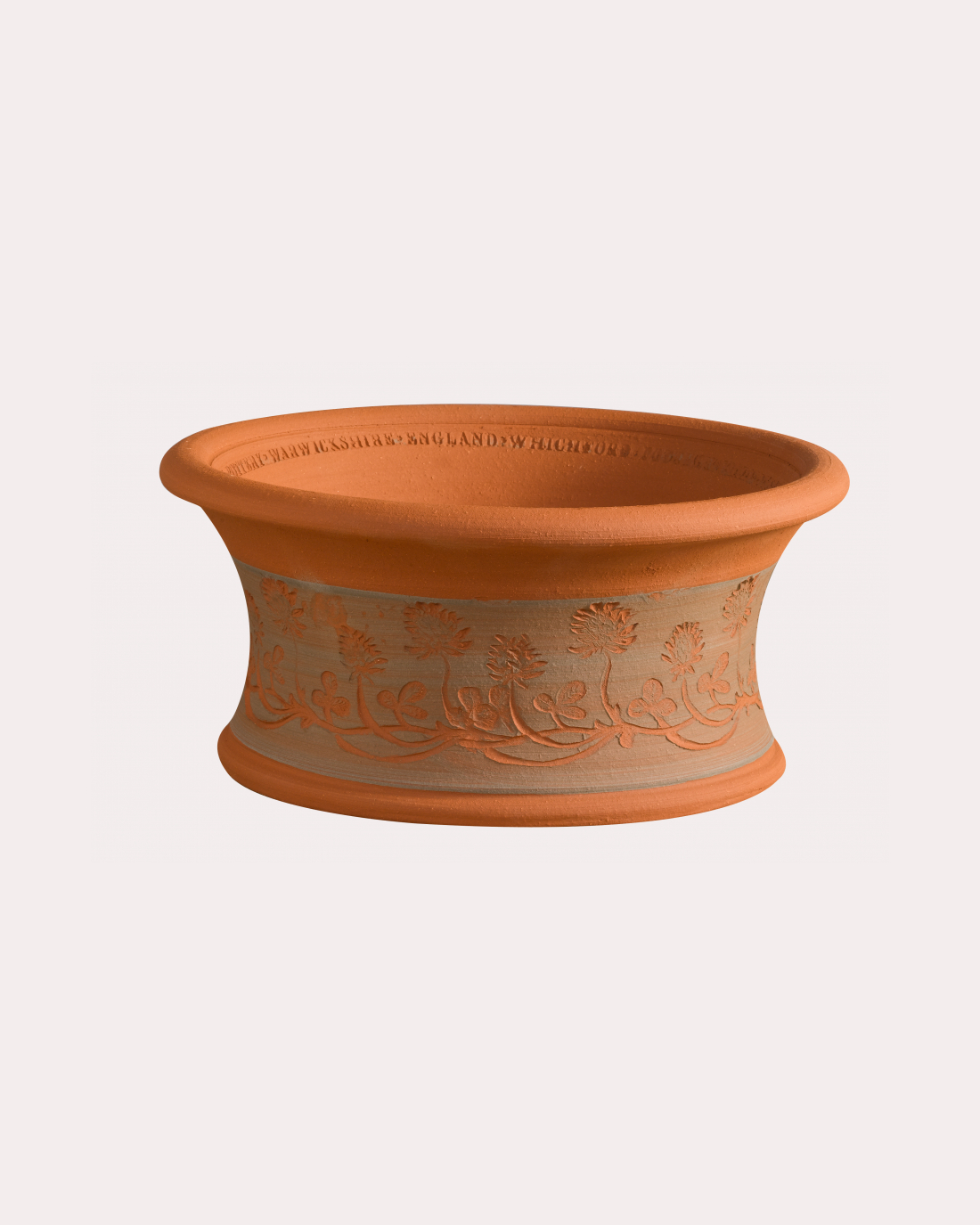 RHS702 White Clover Flowerpot